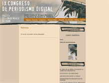 Tablet Screenshot of noveno.congresoperiodismo.com